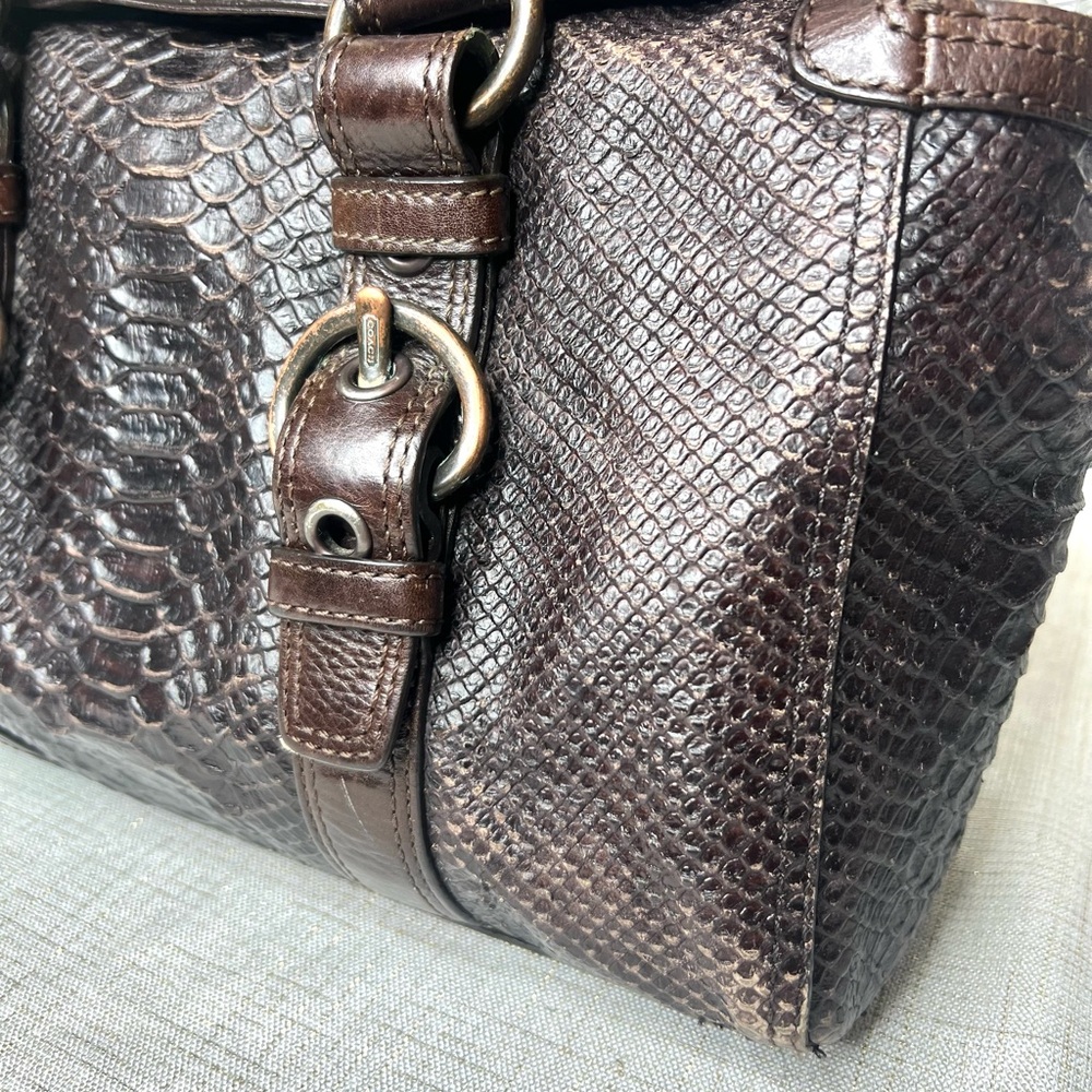 Limited Edition Coach Chelsea Python Embossed Lea… - image 3